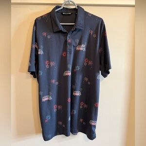 Men’s Travis Mathew Polo - XXL - Blue - Patriotic Theme